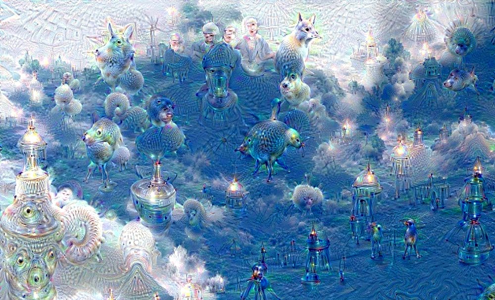AI clouds with dogfish snail pigs mutated rabbits