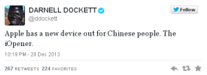 Darnell Dockett racist tweet