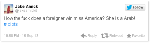 Miss America Racist Tweets Jake Amick