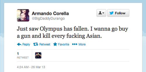 Armando Corella Racist Tweet