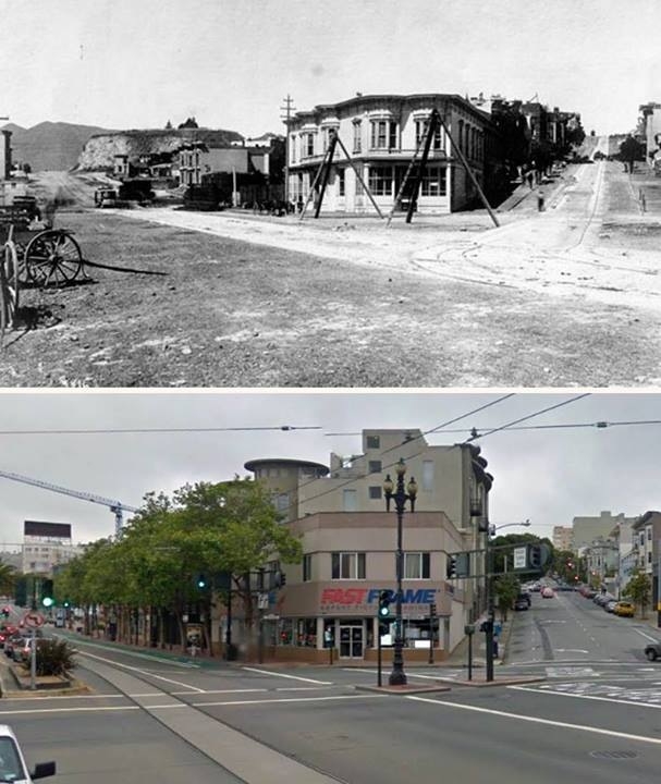San Francisco: Market St. & Gough St. back in 1889