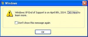 Windows XP end of support April 8