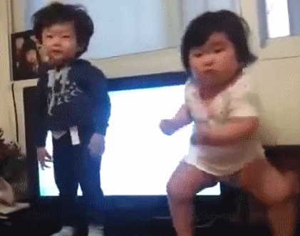 God is good: Dancing Asian babies video