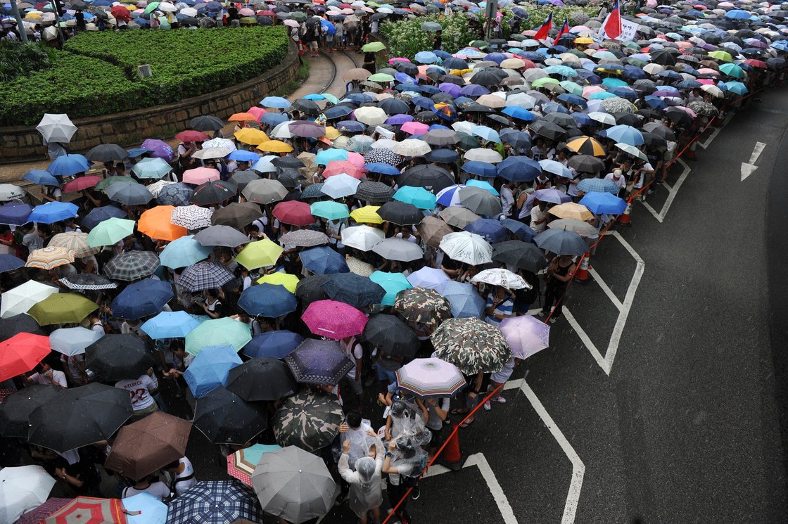 Umbrella Revolution: Sea of Umbrellas in Hong Kong