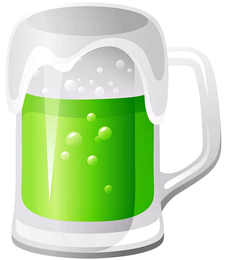 Green beer causes green poop
